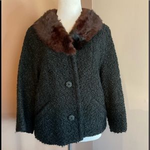 Vintage “ Styled by Winter “ Curly Lambswool